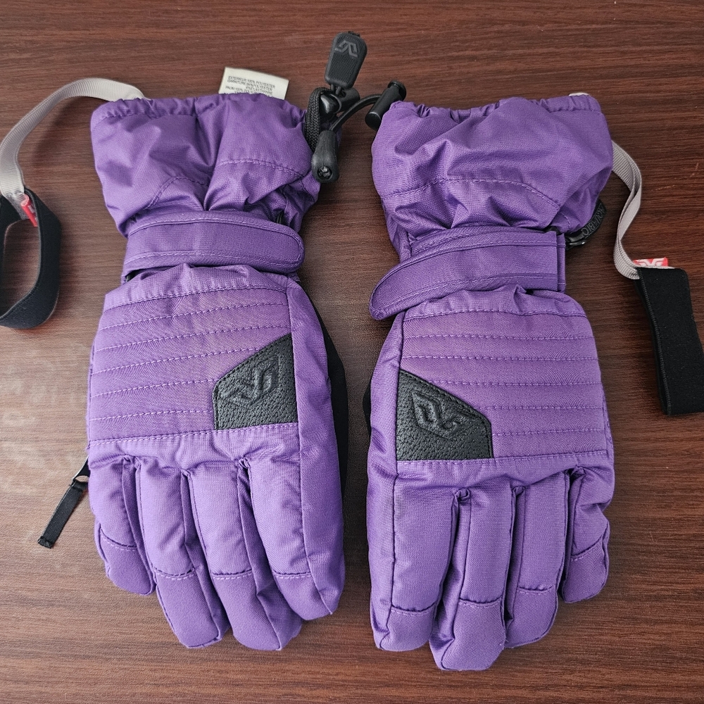 GORDINI Youth Lily lll Purple Insulated Waterproof, Windproof Winter Gloves